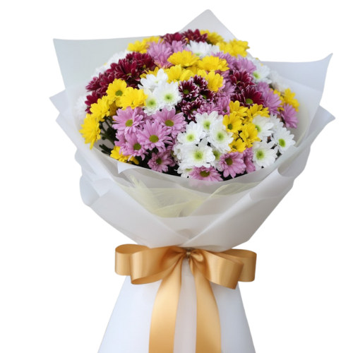 Bouquet de margaritas y flores surtidas en Bogotá con entrega a domicilio