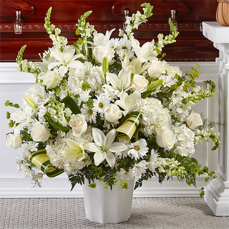 Angelical, flores para expresar condolencias