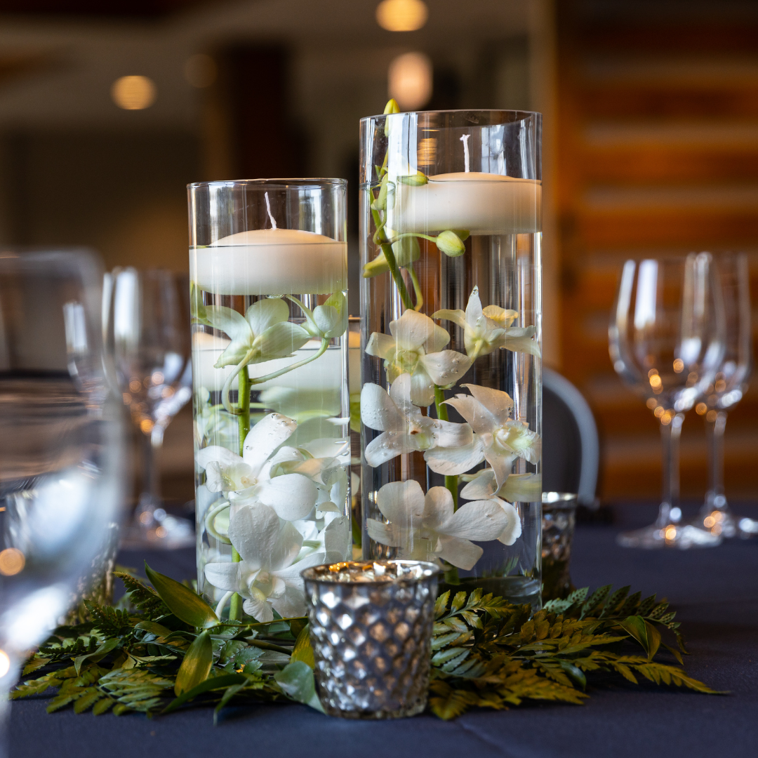 Centro de Mesa con velas