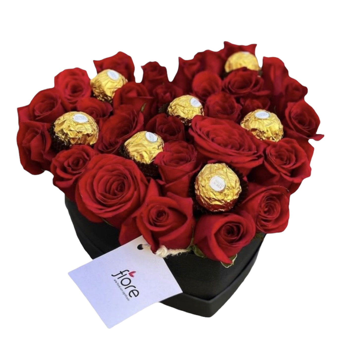 Corazón de Rosas y chocolates
