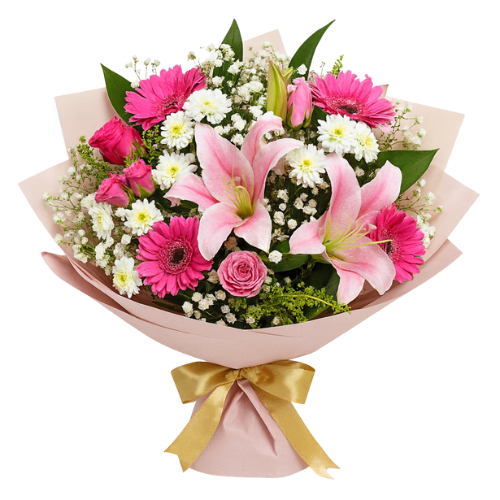 Ramo de flores entregado en ceremonia de grado, detalle especial para celebrar logros en Bogotá