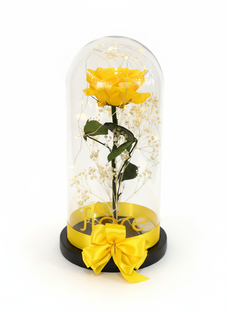 Rosa Preservada en Cúpula